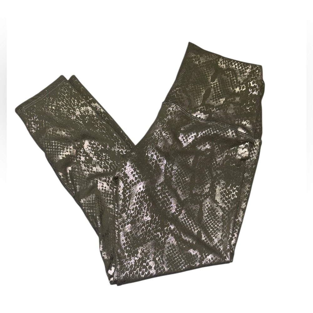 Evolution and Creation Olive & Gold Shimmer Leggings - Picture 2 of 5